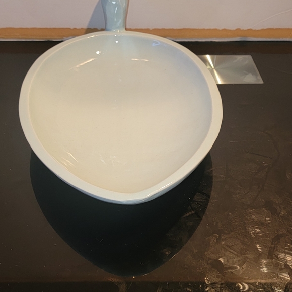 BEAUTIFUL VINTAGE BLUE SWAN PLATTER/ CENTER PIECE HEAVY SOAPSTONE 15 1/2 LONG - Picture 10 of 12